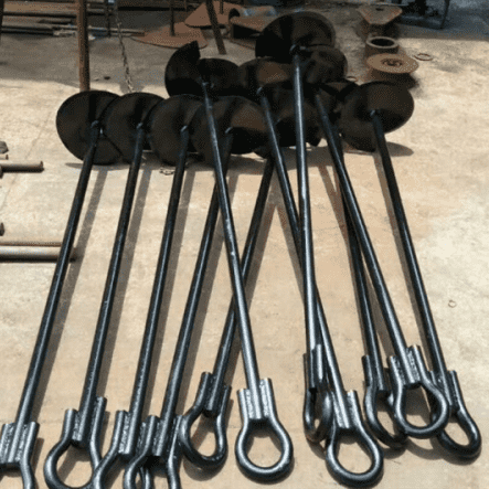 TRACTION LIFTING REVOLVE ANCHORING TEMPORARILY GROUND AUGER ROTARY ANCHOR (2)